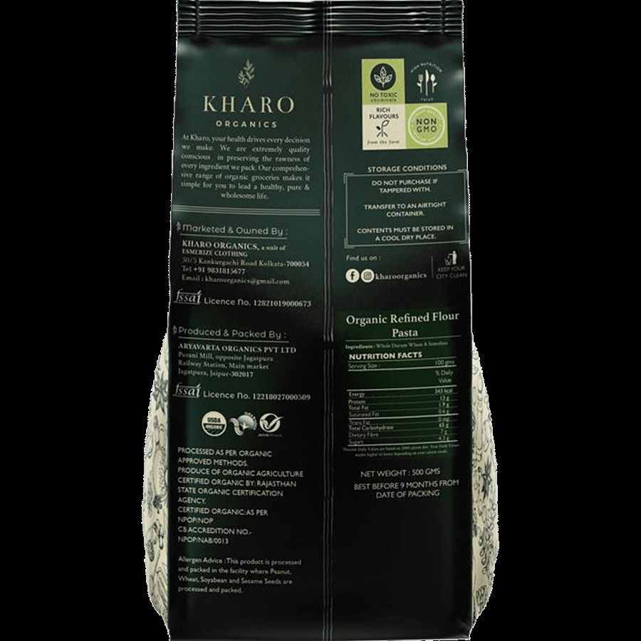 Kharo Organics Maida Pasta - Penne