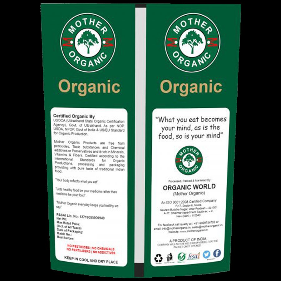 Mother Organic Mother Organic Maize Flour / Makki Atta