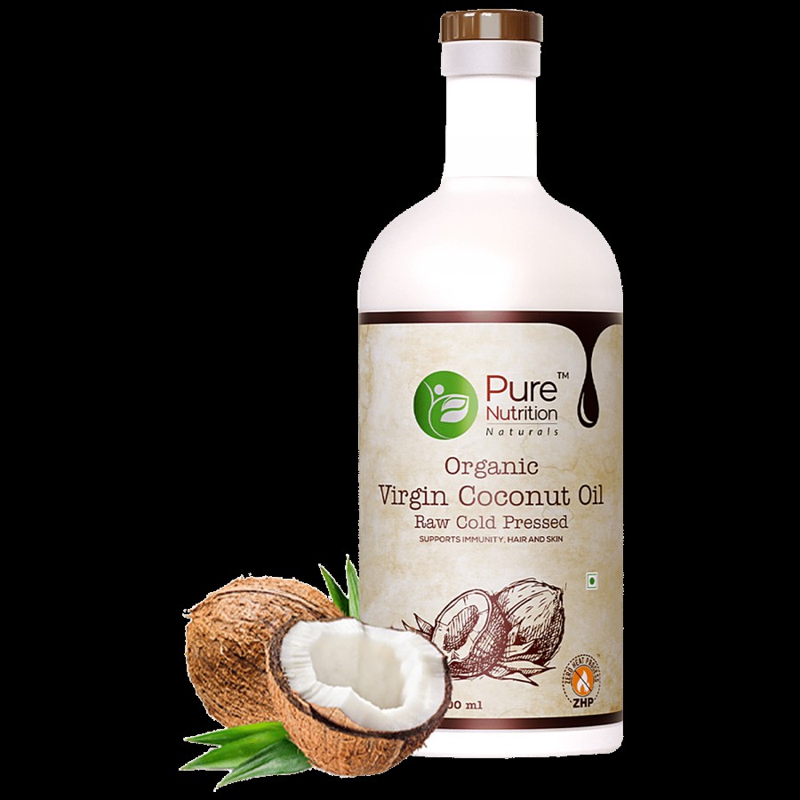 Pure Nutrition  Pure Nutrition Raw Cold Pressed Virgin Coconut Oil For Hair