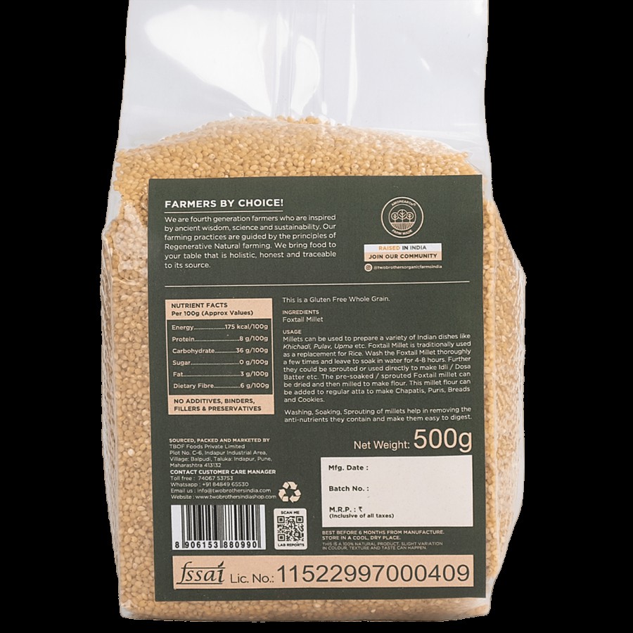 Two Brothers Organic Farms Foxtail Millet