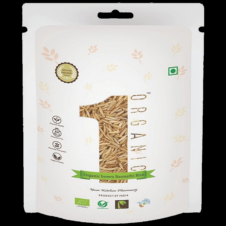 1Organic Brown Basmati Rice - Naturally Processed