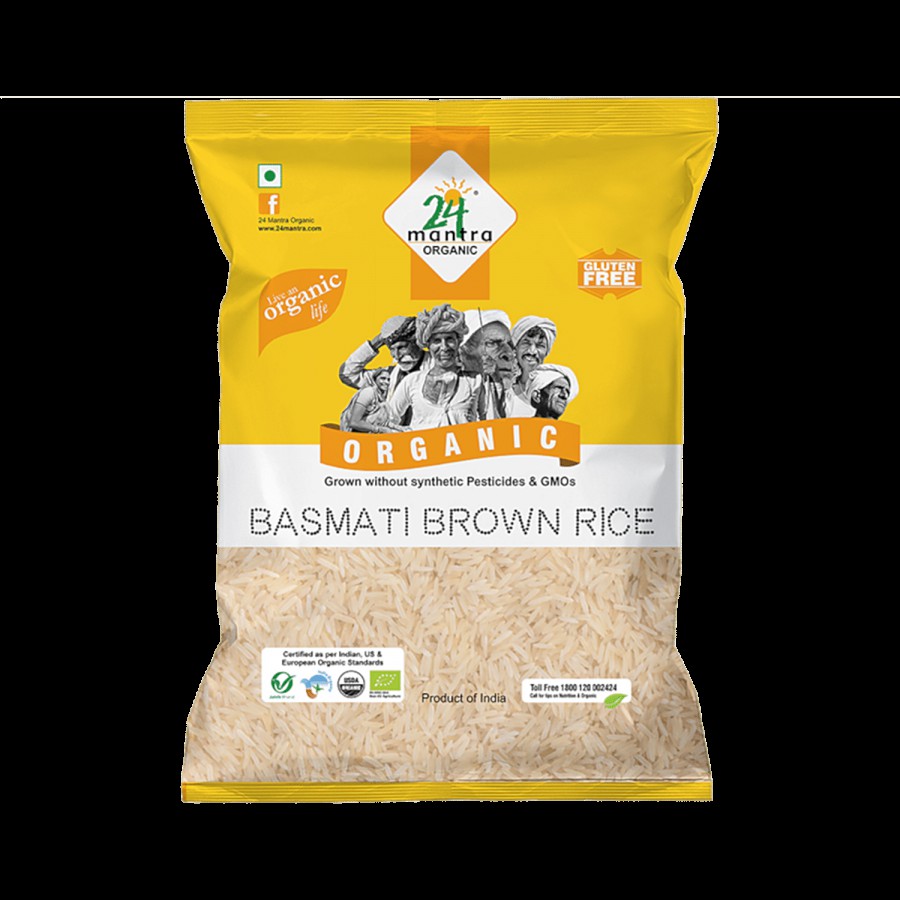 24 Mantra Organic Organic Rice - Brown Basmati/Basmati Akki