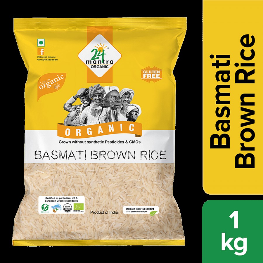 24 Mantra Organic Organic Rice - Brown Basmati/Basmati Akki