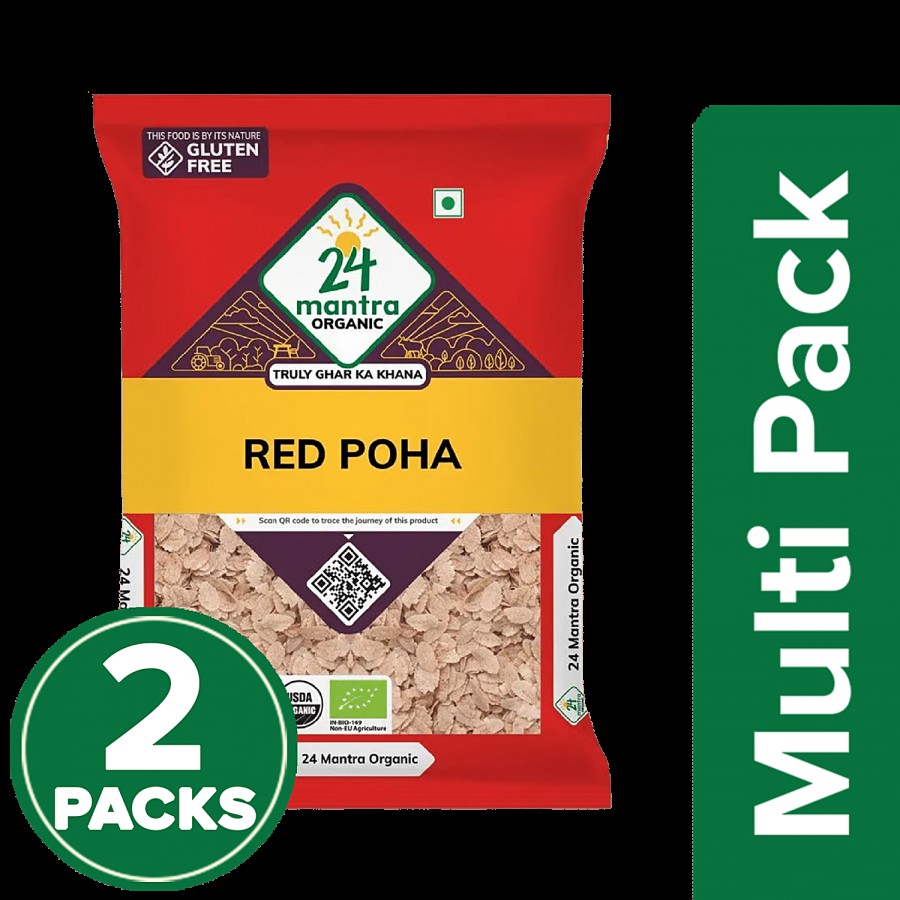 24 Mantra Organic Red Poha