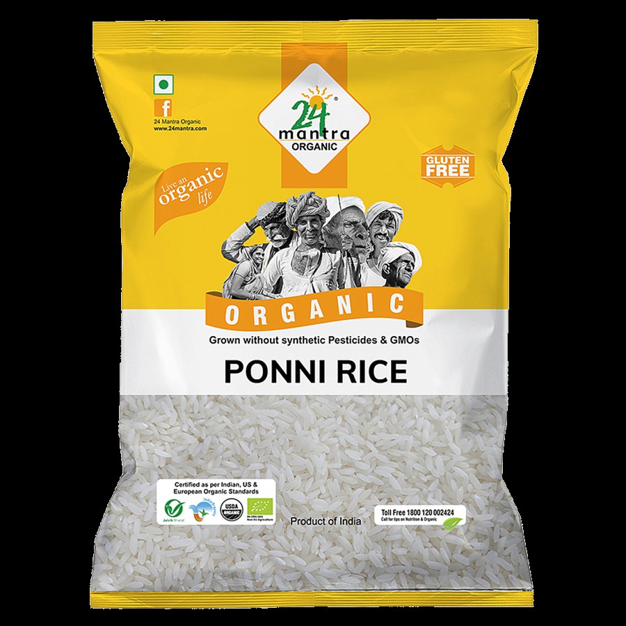 24 Mantra Organic White Ponni Raw Rice