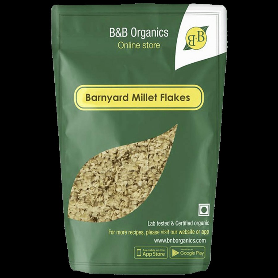 B&B Organics Barnyard Millet Flakes/Kuthiraivalli Aval - Easy To Digest