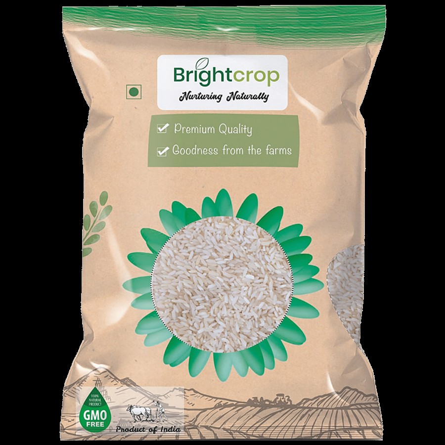 Brightcrop Sona Masoori Regular Rice - Rich In Aroma