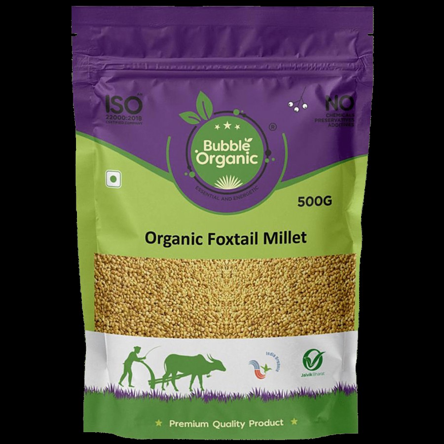 Bubble Organic Foxtail Millet - Premium Quality