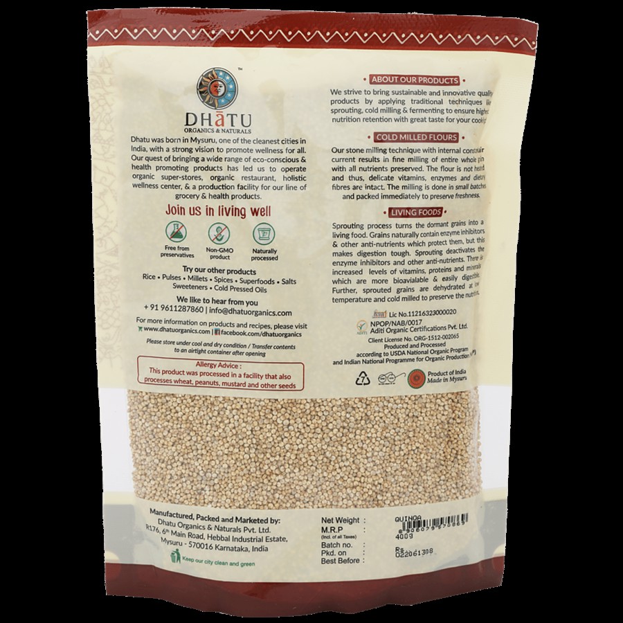 Dhatu Organics & Naturals Organic Quinoa