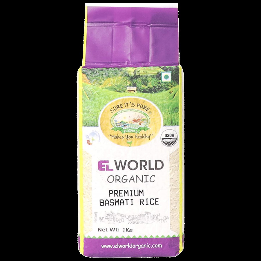 Elworld Organic Premium Basmati Rice - Long Grain