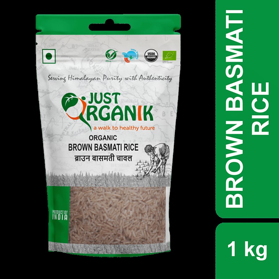 Just Organik Basmati Rice - Brown