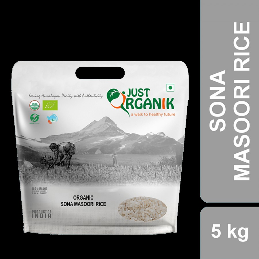 Just Organik Organic Sona Masoori Rice