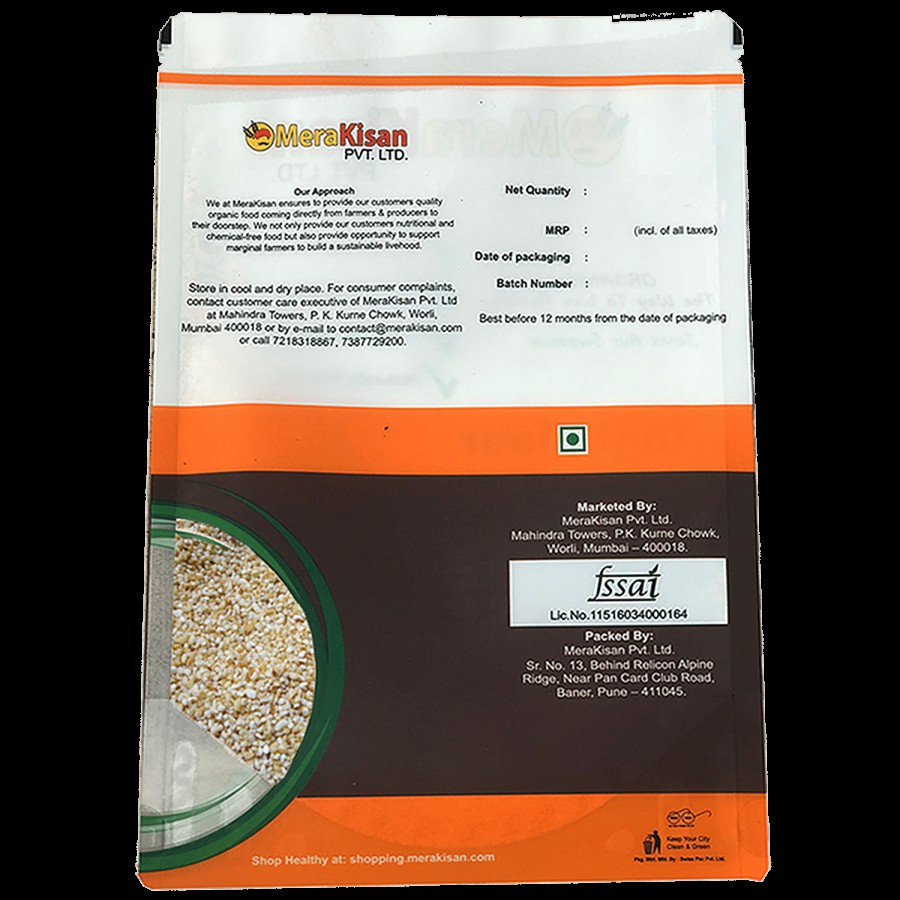 MeraKisan Organic Wheat Daliya