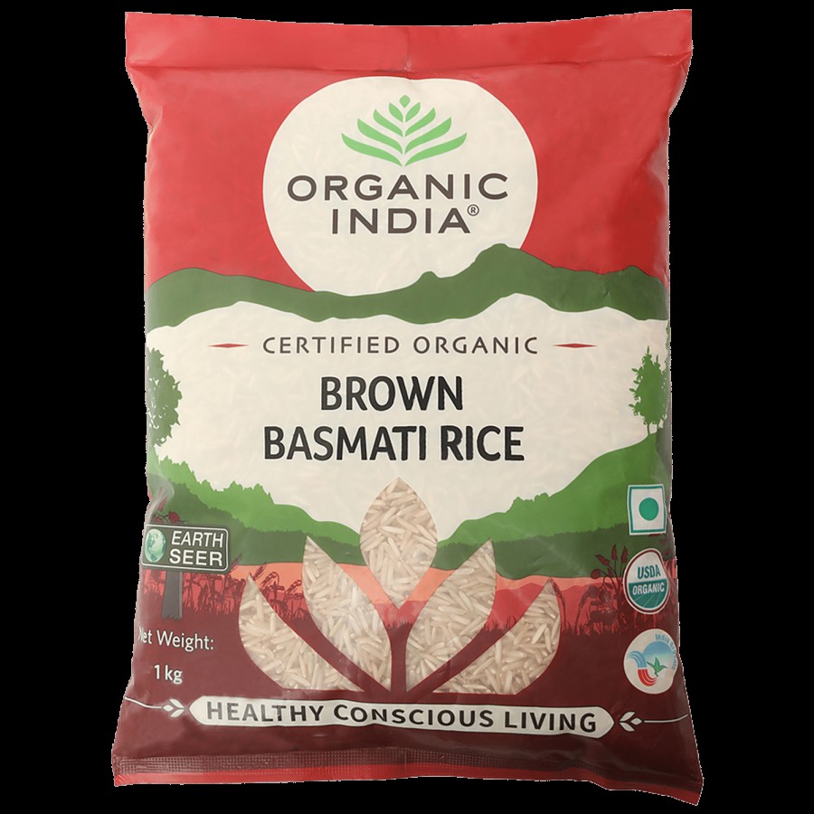 Organic India Brown Basmati Rice - Certified Organic