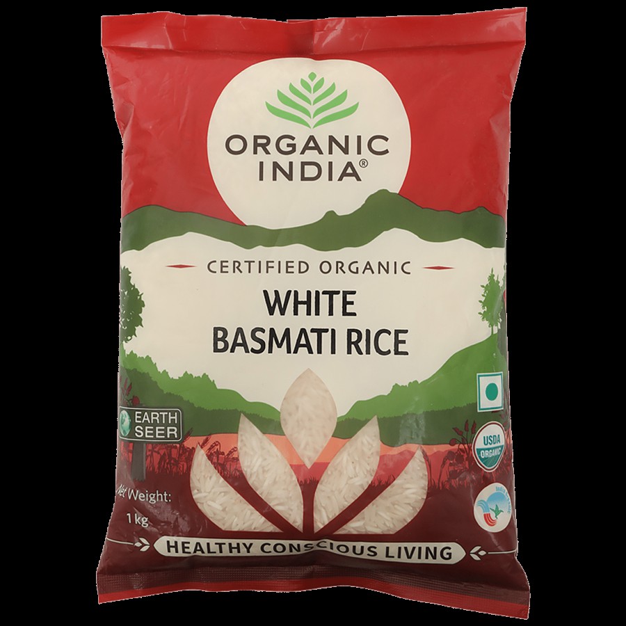 Organic India White Basmati Rice - Certified Organic