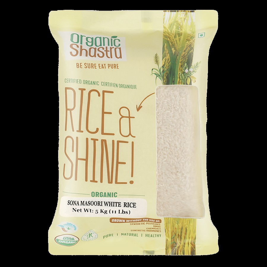 Organic Shastra Sona Masoori White Rice