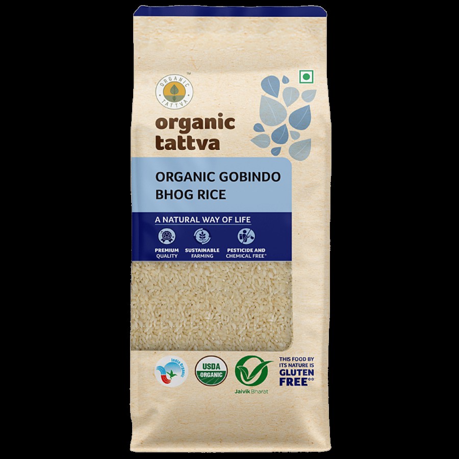 Organic Tattva Organic Gobindo Bhog Rice - Sticky