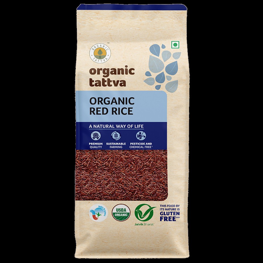 Organic Tattva Organic Red Rice - Rich In Protein