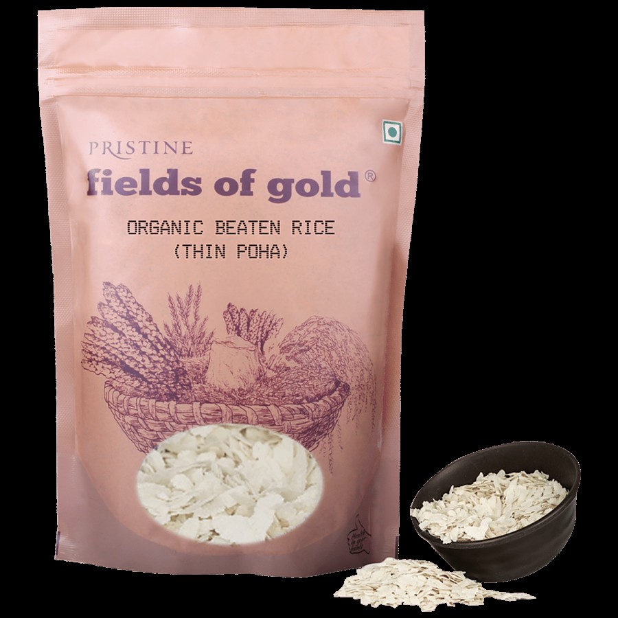 PRISTINE Fields of Gold Organic Beaten Rice/Akki