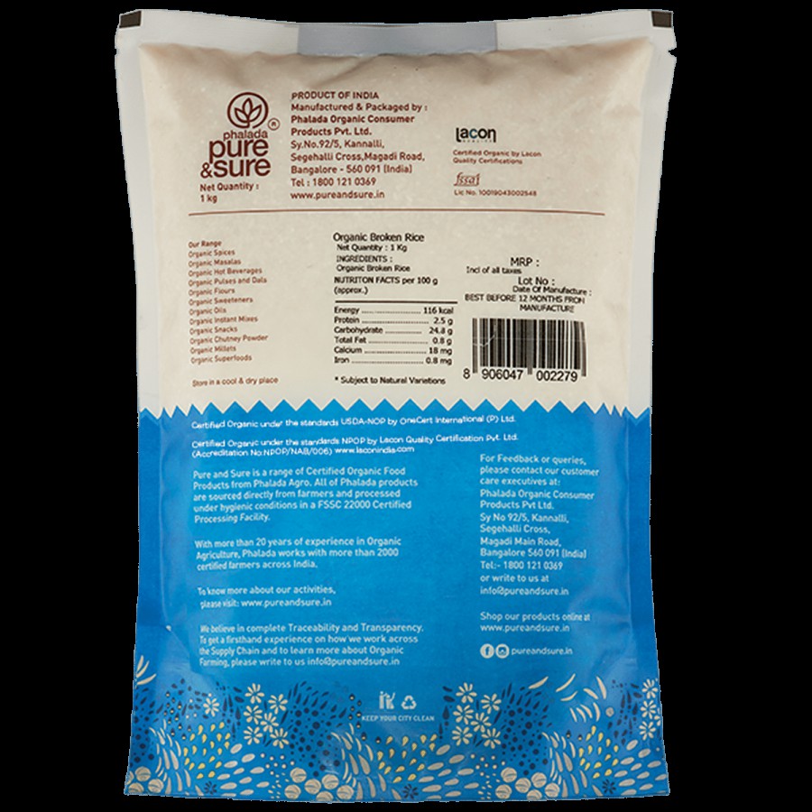 Phalada Pure & Sure Organic Broken Rice