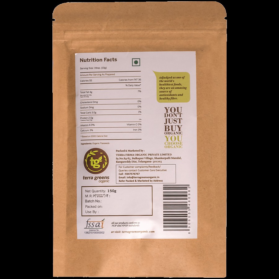 Terra Greens Organic - Flax Seeds