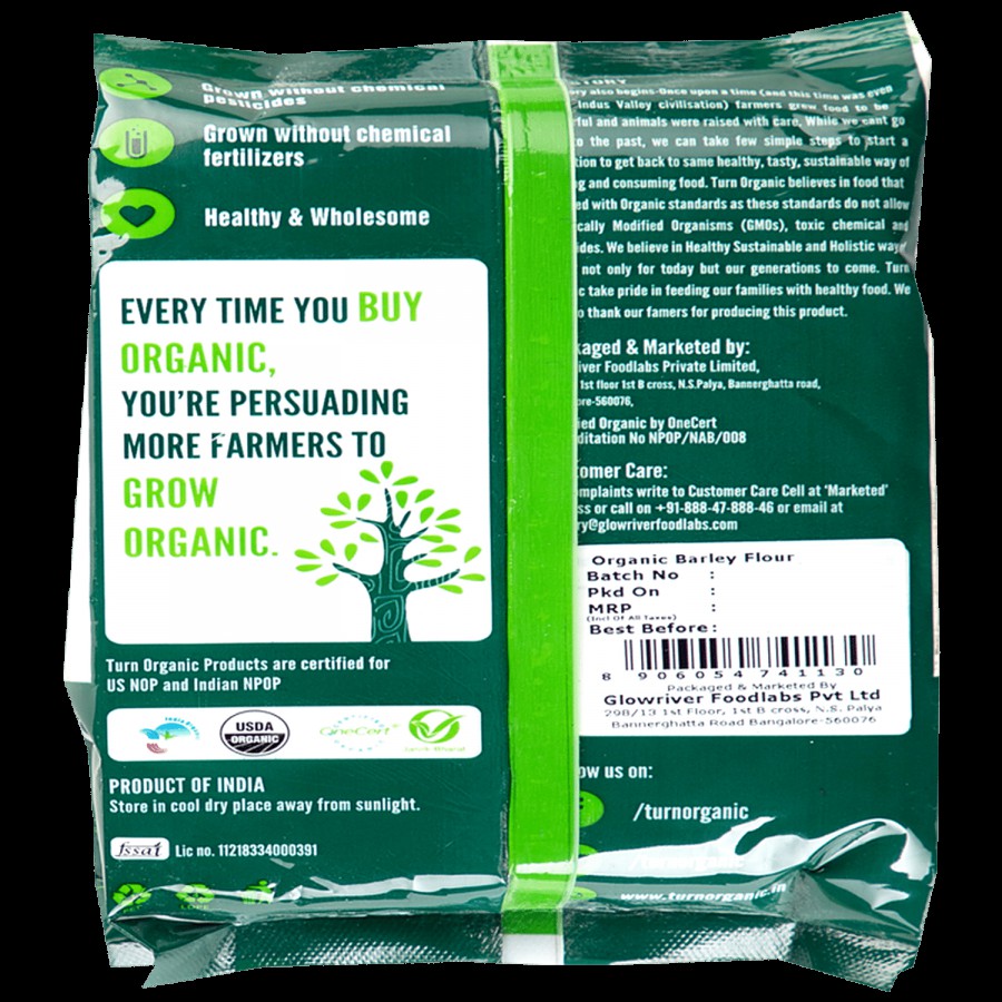 Turn Organic Organic - Barley Flour/Jave Godhi