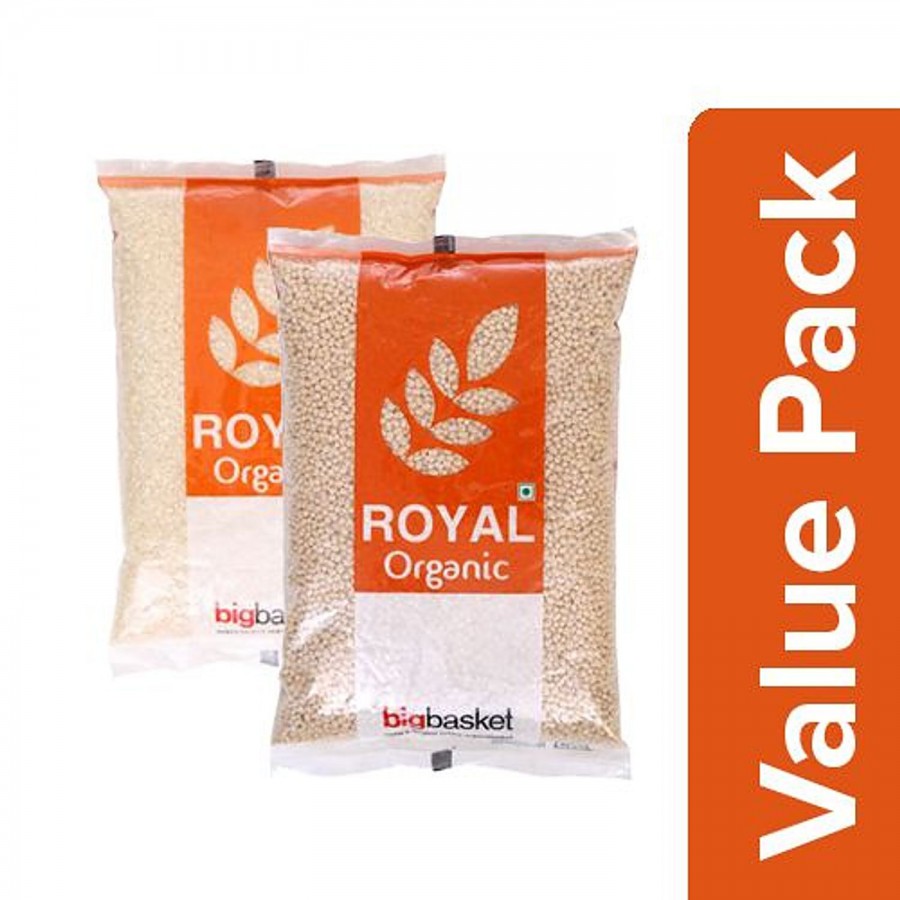 bb Royal Organic - Idly Rice 1kg + Urad Whole (Gota) 500g