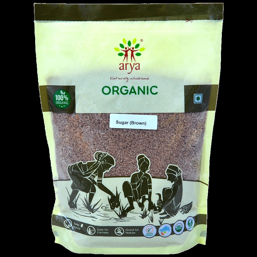 Arya Organic Brown Sugar - Rich In Vitamins & Enzymes