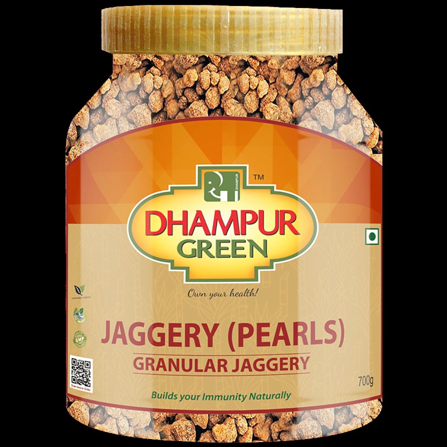 Dhampur Green Organic Jaggery/Gur Pearls - Sprinkles