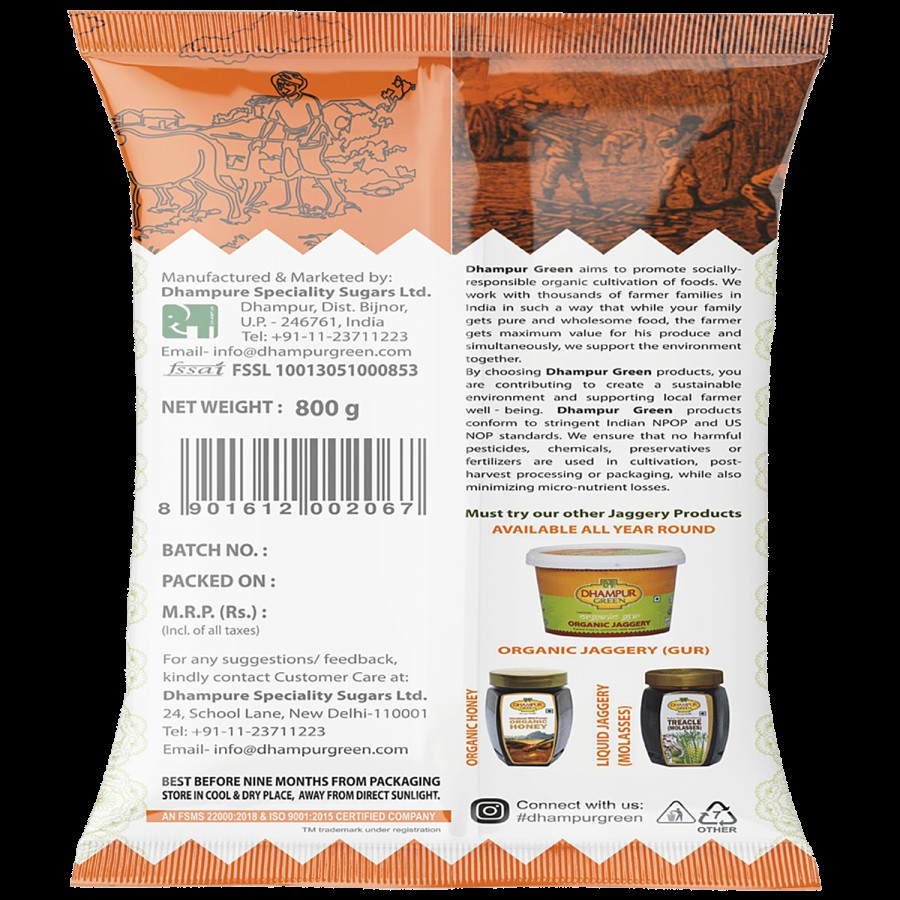 Dhampur Green Organic Jaggery/Gur Powder