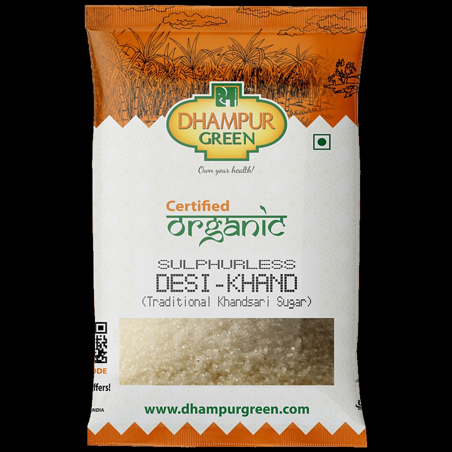 Dhampur Green Organic Sulphurless Desi Khand