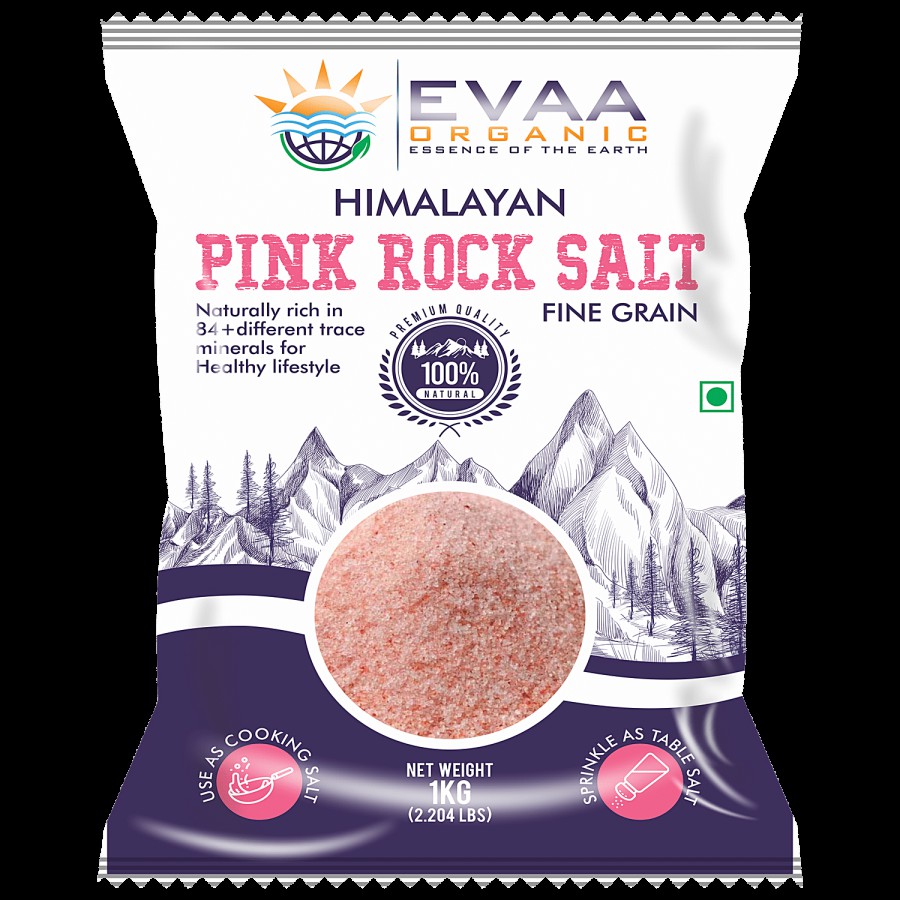 EVAA ORGANIC Himalayan Pink Rock Salt