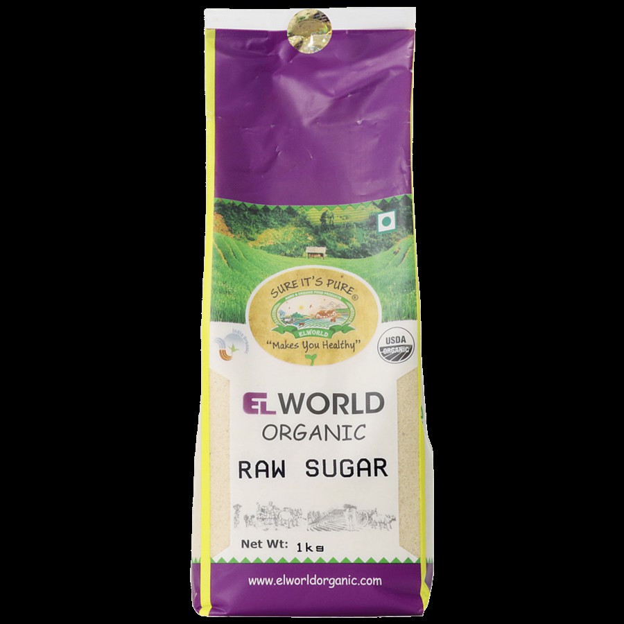 Elworld Organic Raw Sugar - Can Be Used In Any Dish