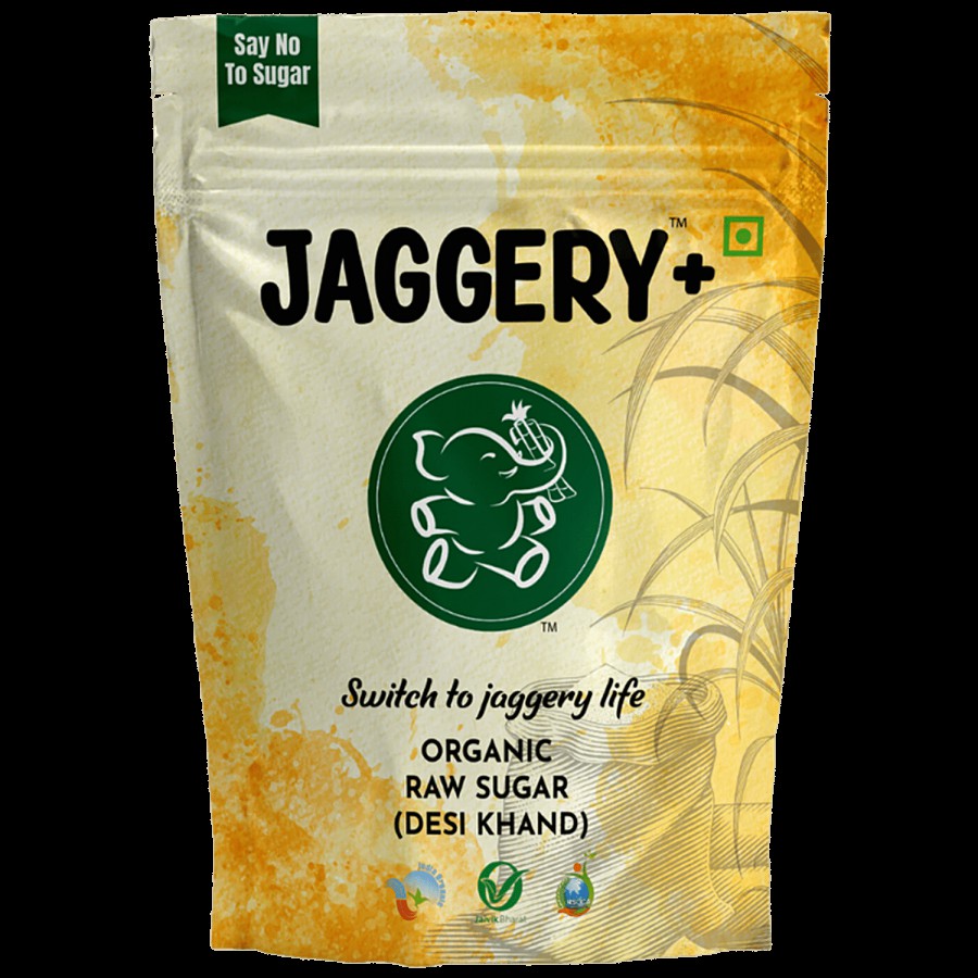 Jaggery+ Organic Raw Sugar - Desi Khand