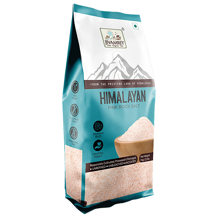 Jivamrit Organic Himalayan Pink Rock Salt