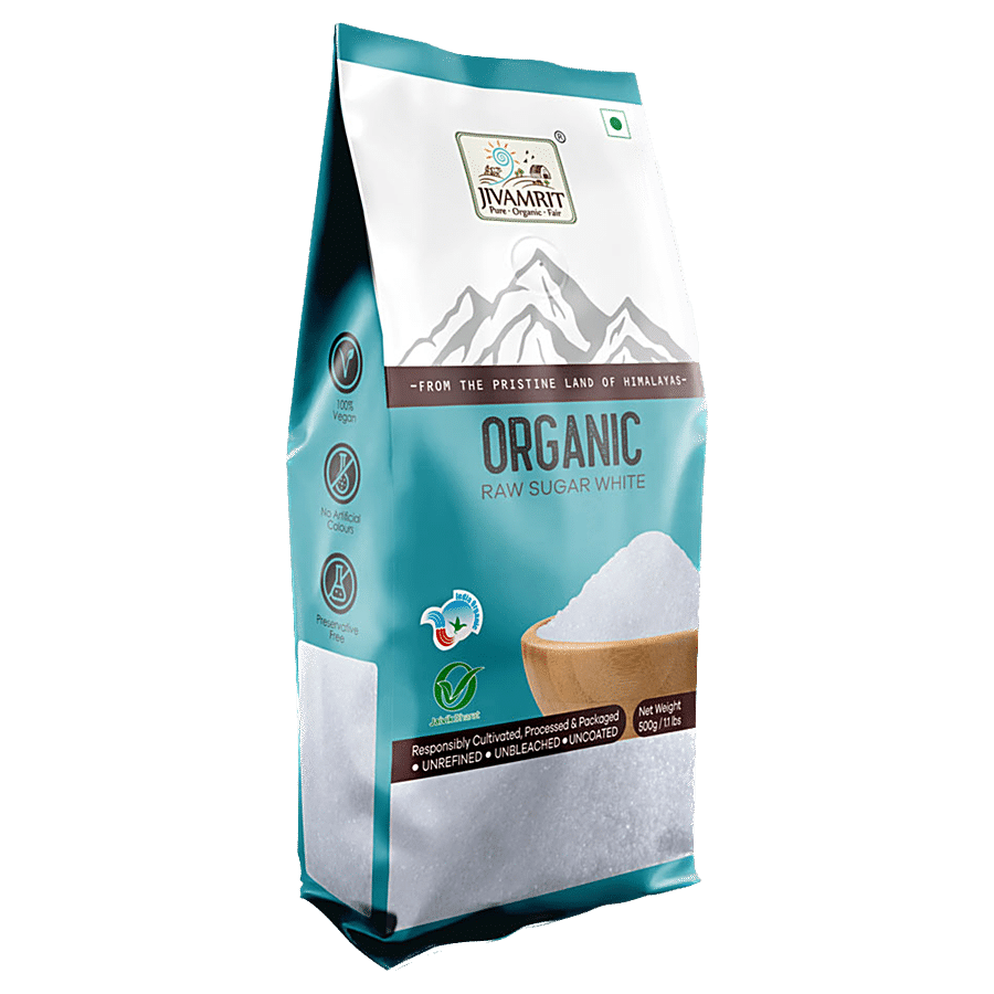 Jivamrit Organic Raw Sugar White