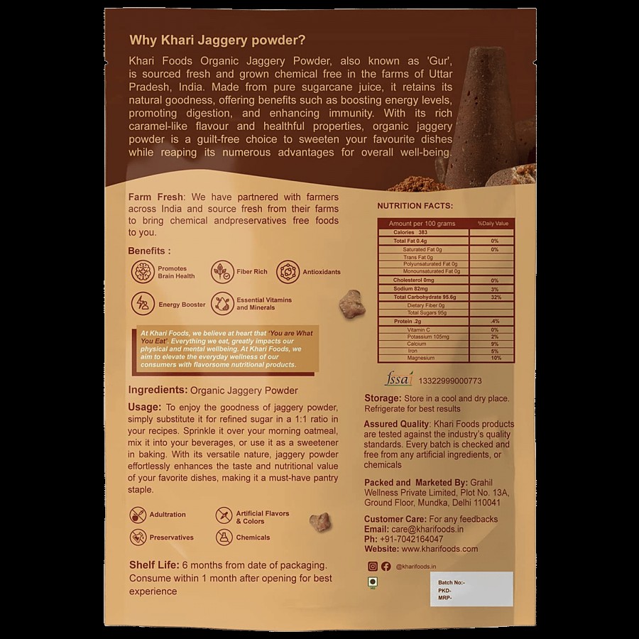 Khari Foods Organic Jaggery Powder