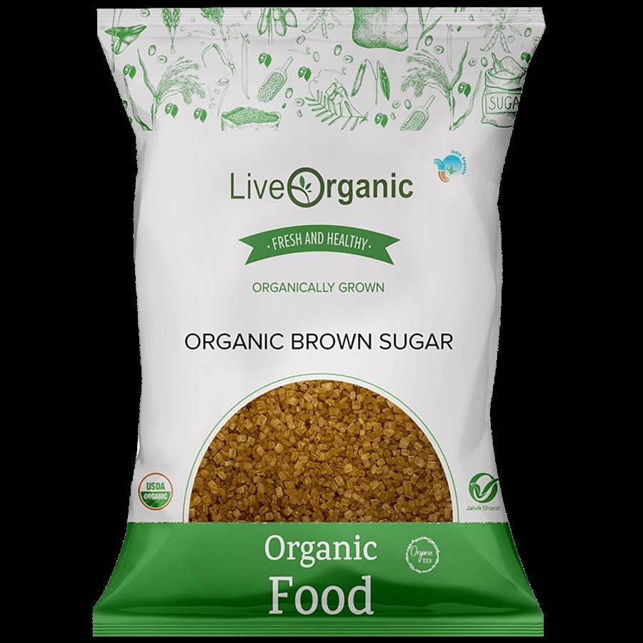 Live Organic Brown Sugar - 100% Natural