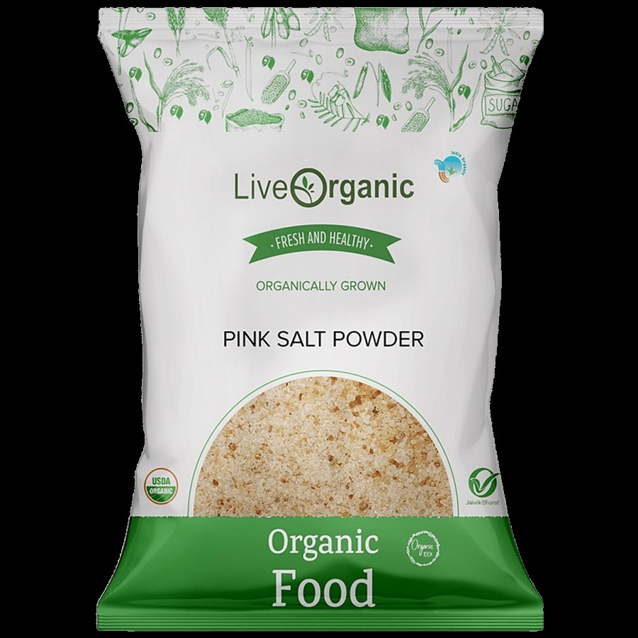 Live Organic Pink Salt Powder - 100% Natural