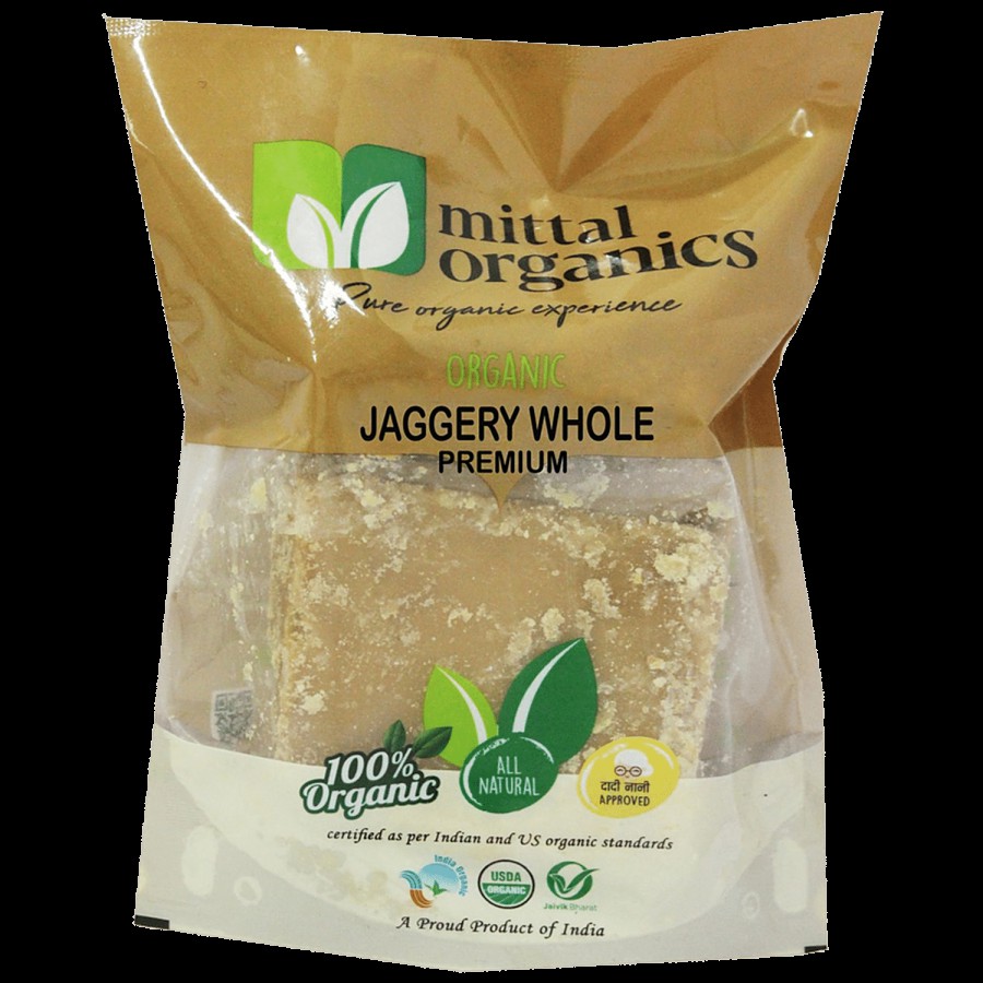 MITTAL ORGANICS Jaggery Whole/Sabut - Premium