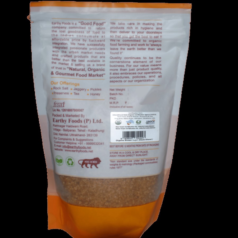 Organic Nation Organic Brown Sugar/Sakkare