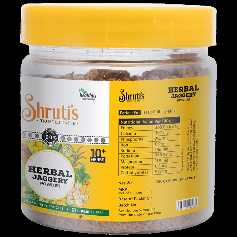 Shruti's Herbal Jaggery Powder - Organic