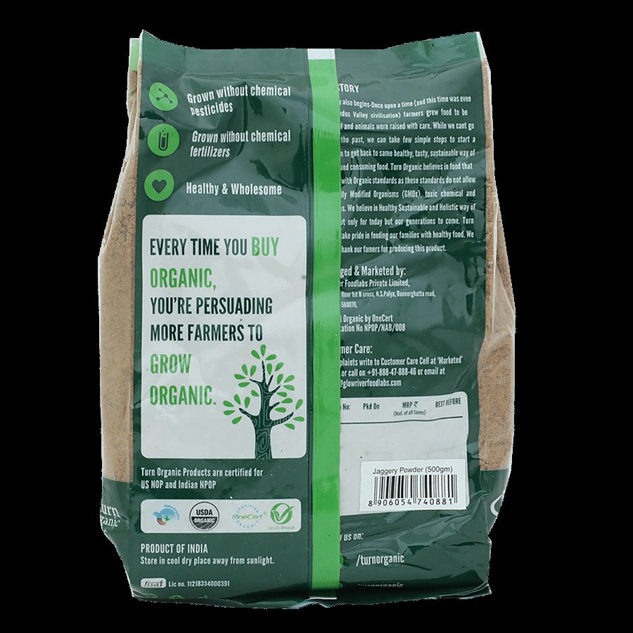 Turn Organic Organic - Jaggery/Bella Powder