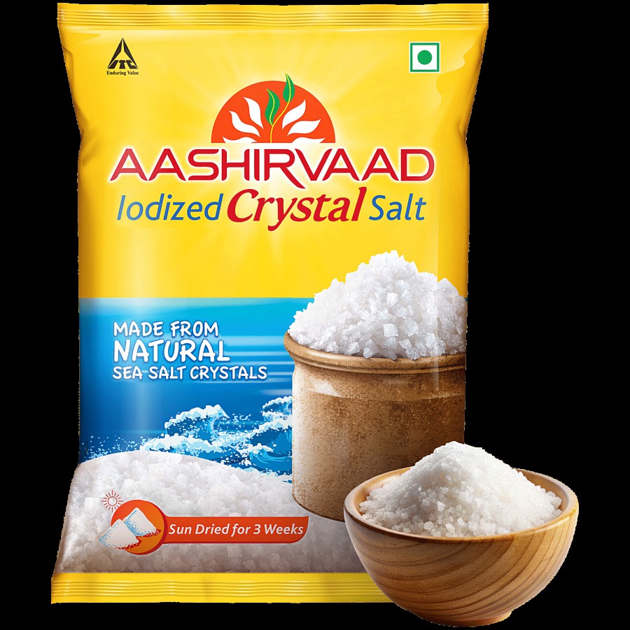 Aashirvaad Iodized Crystal Salt/Uppu