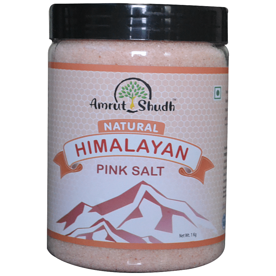 Amrut Shudh Himalayan Pink Rock Salt - Regulates Blood Sugar Level