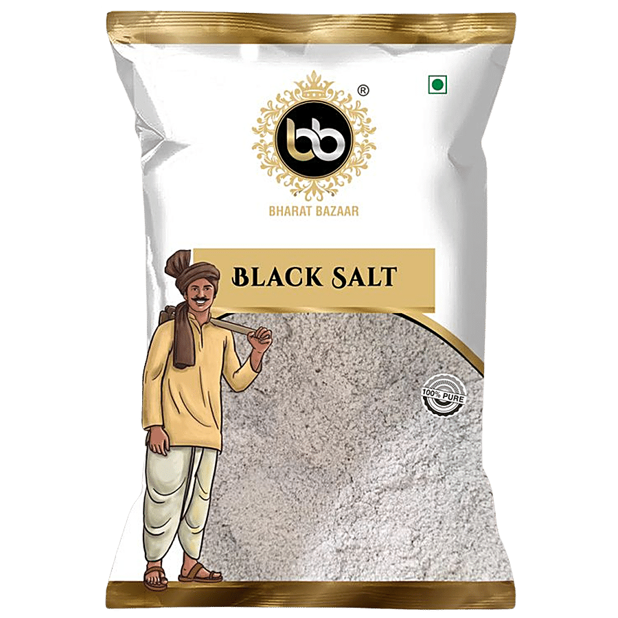 Bharat Bazaar  Black Salt - 100% Pure