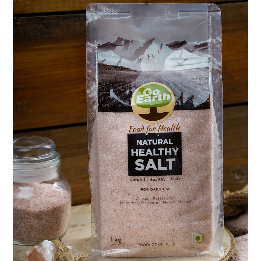 GO EARTH Natural Rock Salt / Sendha Namak - Unprocessed