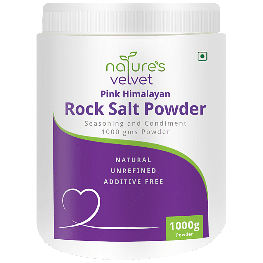 Natures Velvet Pink Himalayan Rock Salt Powder - Seasoning & Condiment