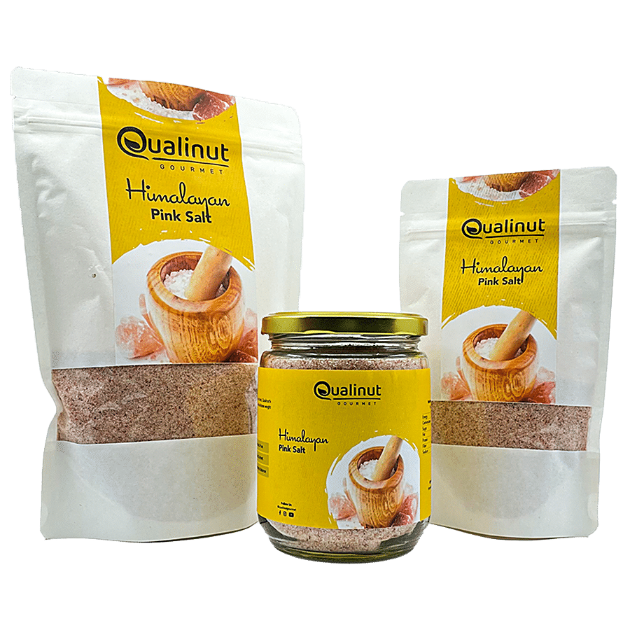 Qualinut Gourmet Himalayan Pink Salt Crushed - Fiber Rich