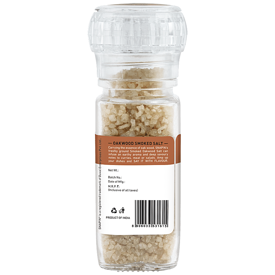 SNAPIN Oakwood Smoked Salt - Rich Aroma & Flavour